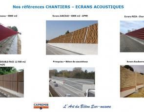 Réferences chantiers Ecrans acoustiques